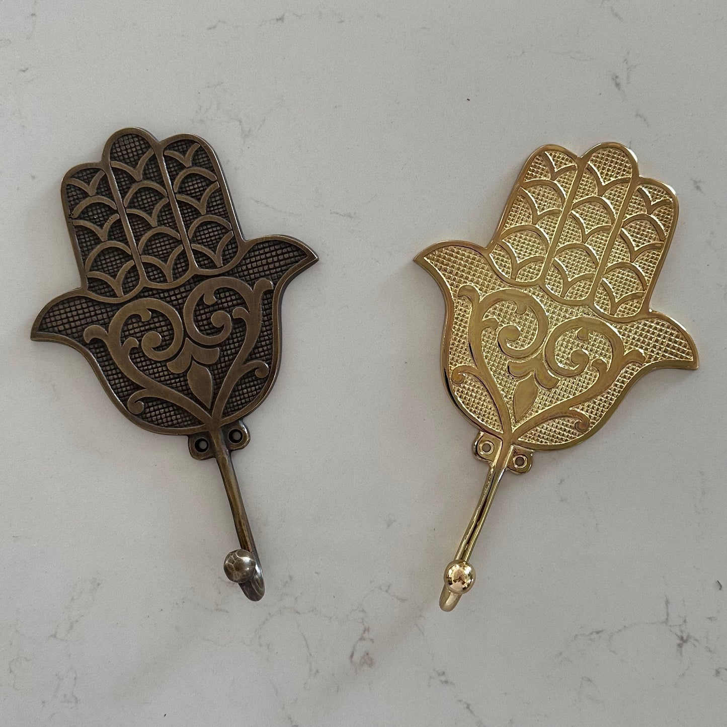 Boho Hamsa Brass Wall Hook | 4 Styles