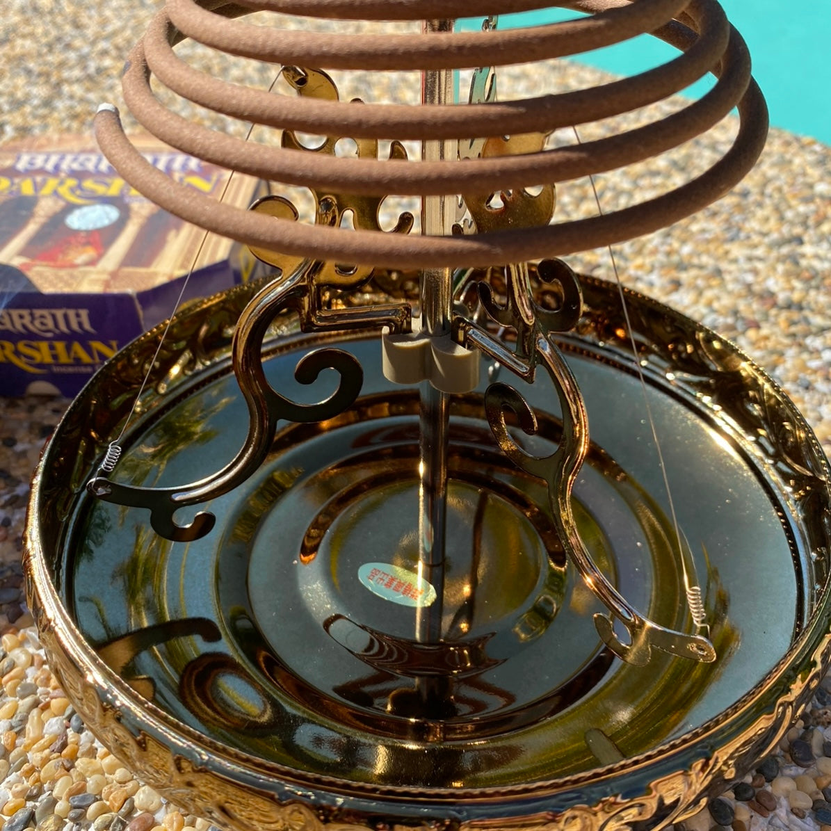 Bali Incense Coil Holder | Bronze