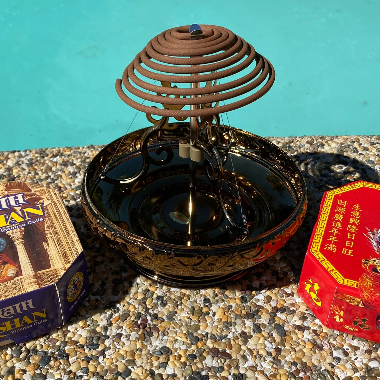 Bali Incense Coil Holder | Bronze