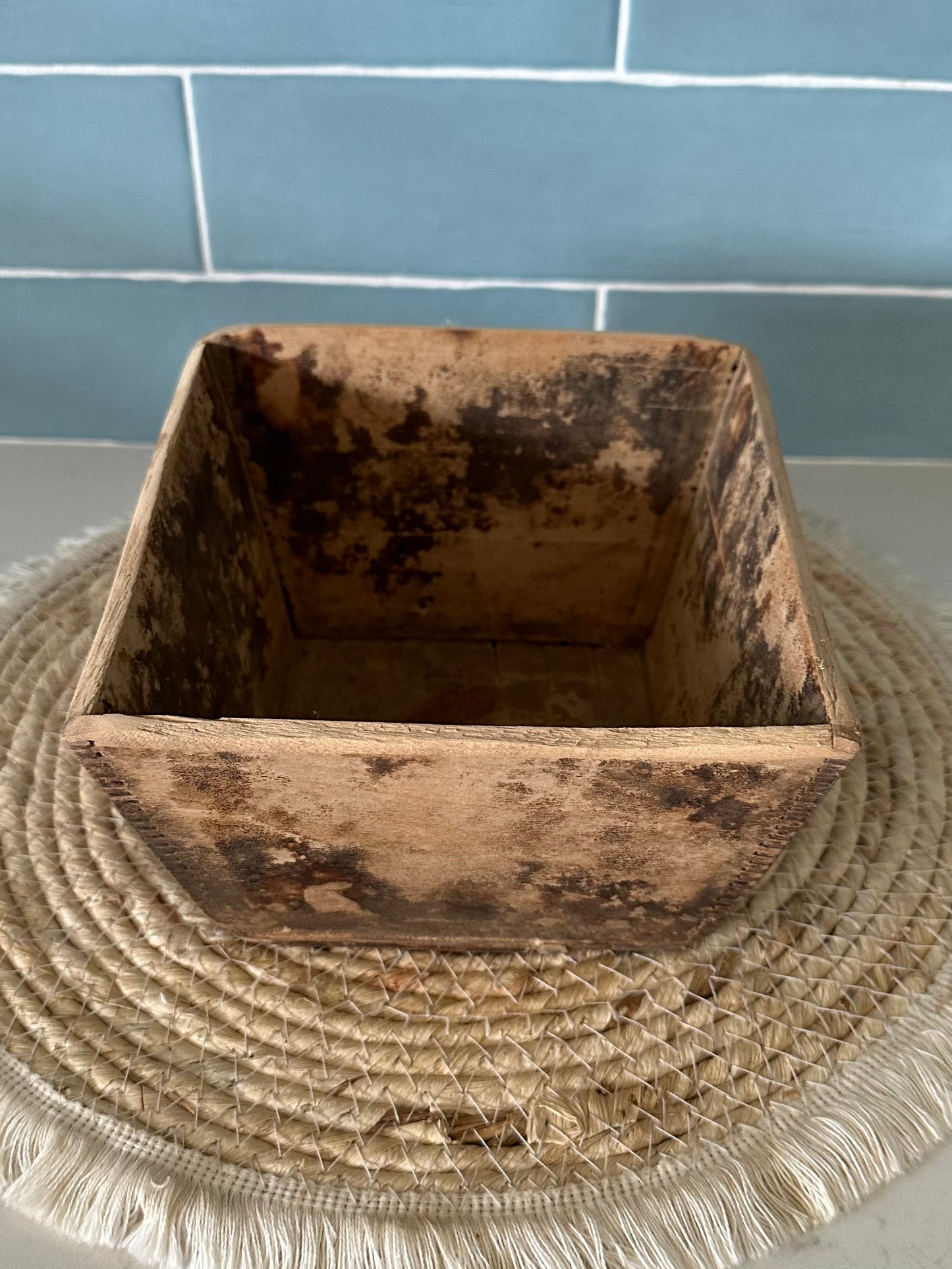 Vintage Timber Rice Measure | Small