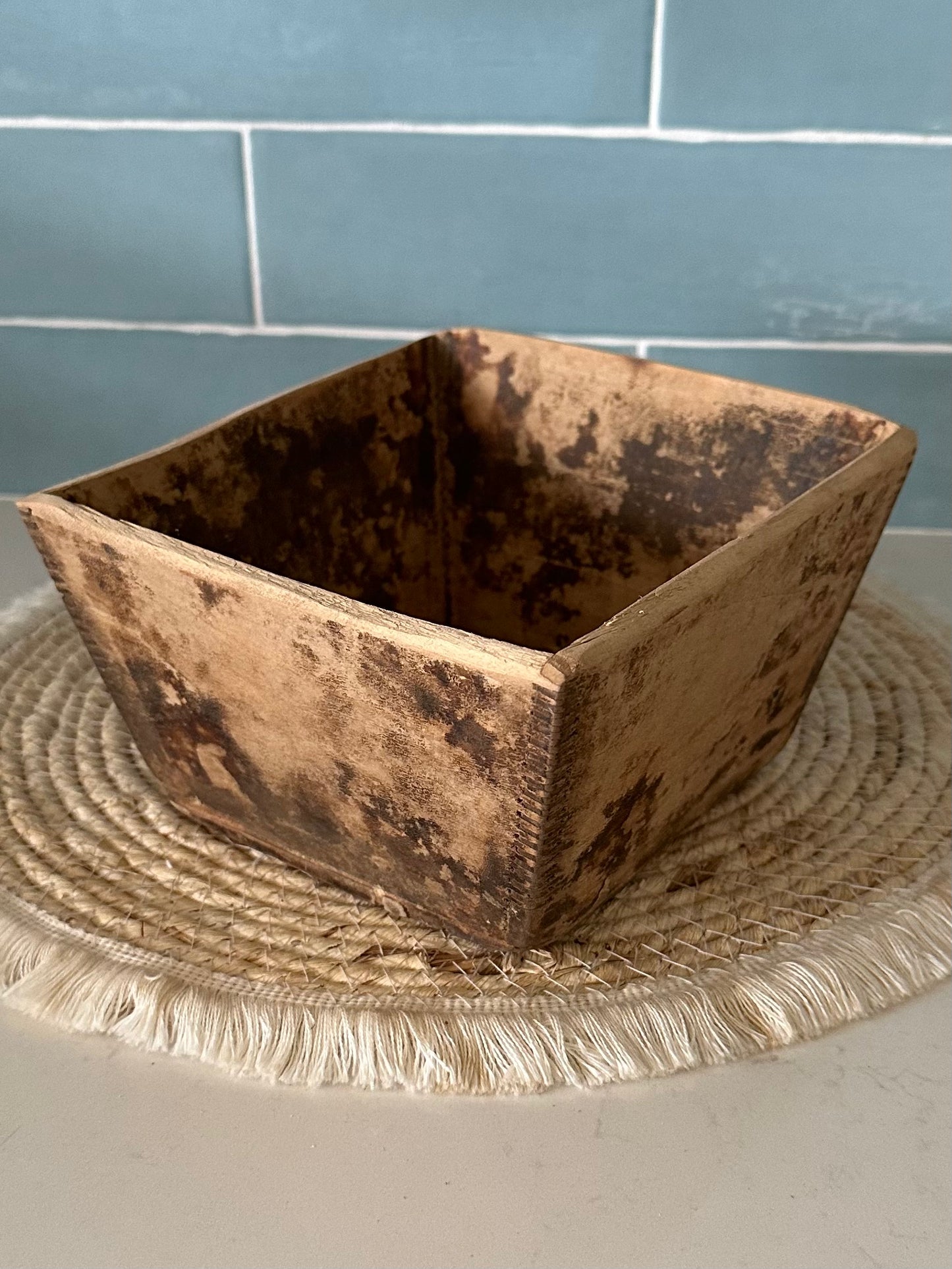 Vintage Timber Rice Measure | Small