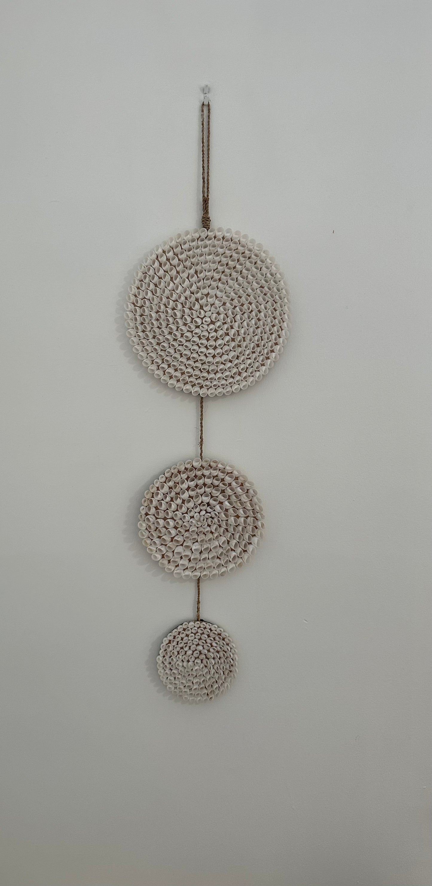 BoHo Shell Wall Hanging | Trio | White | ONLY 1 LEFT