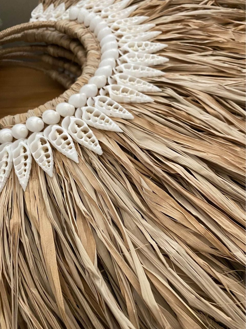 Canggu Raffia and Shell Wall Hanging | Small