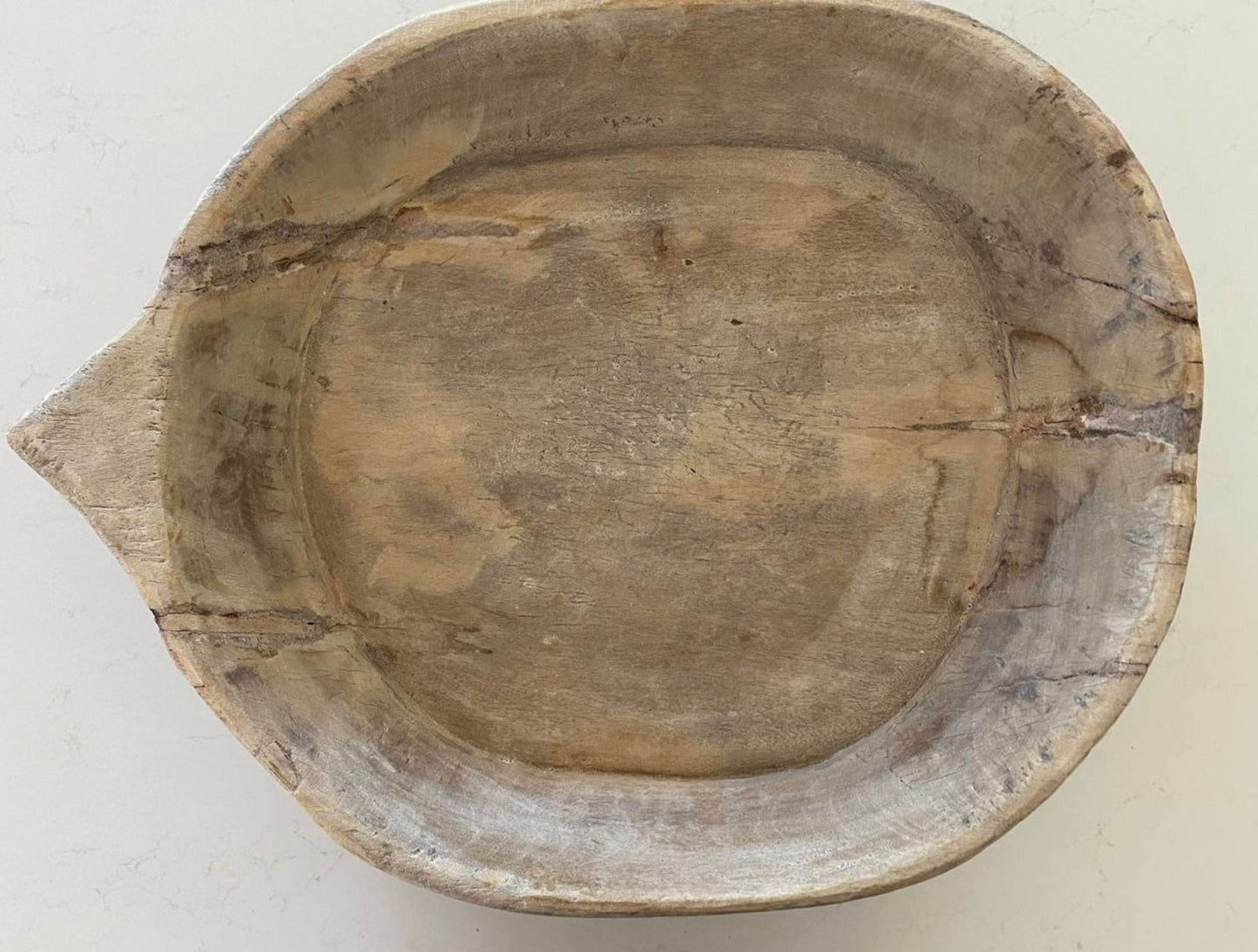 Raw Vintage Bleached Indian Parat/Bread Bowl | Style B