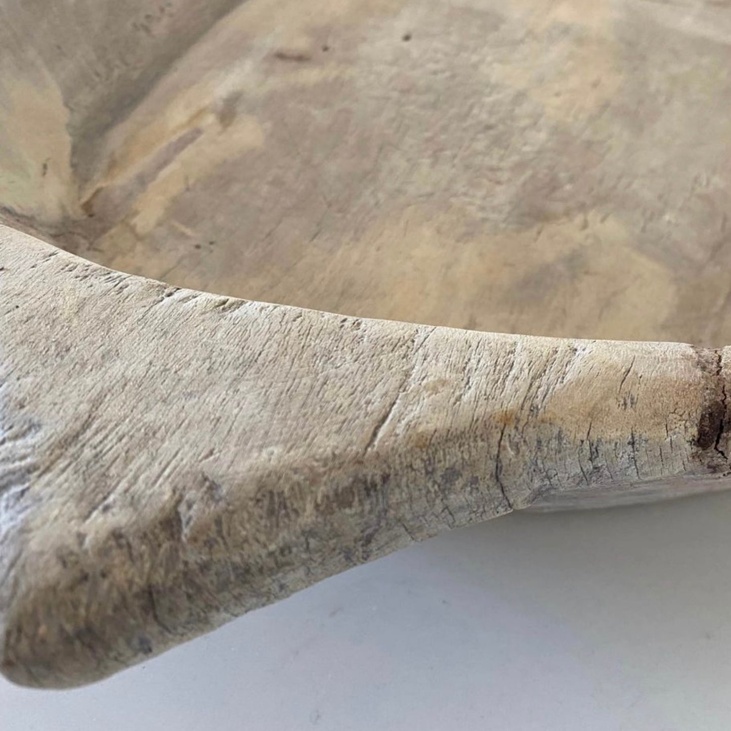 Raw Vintage Bleached Indian Parat/Bread Bowl | Style B