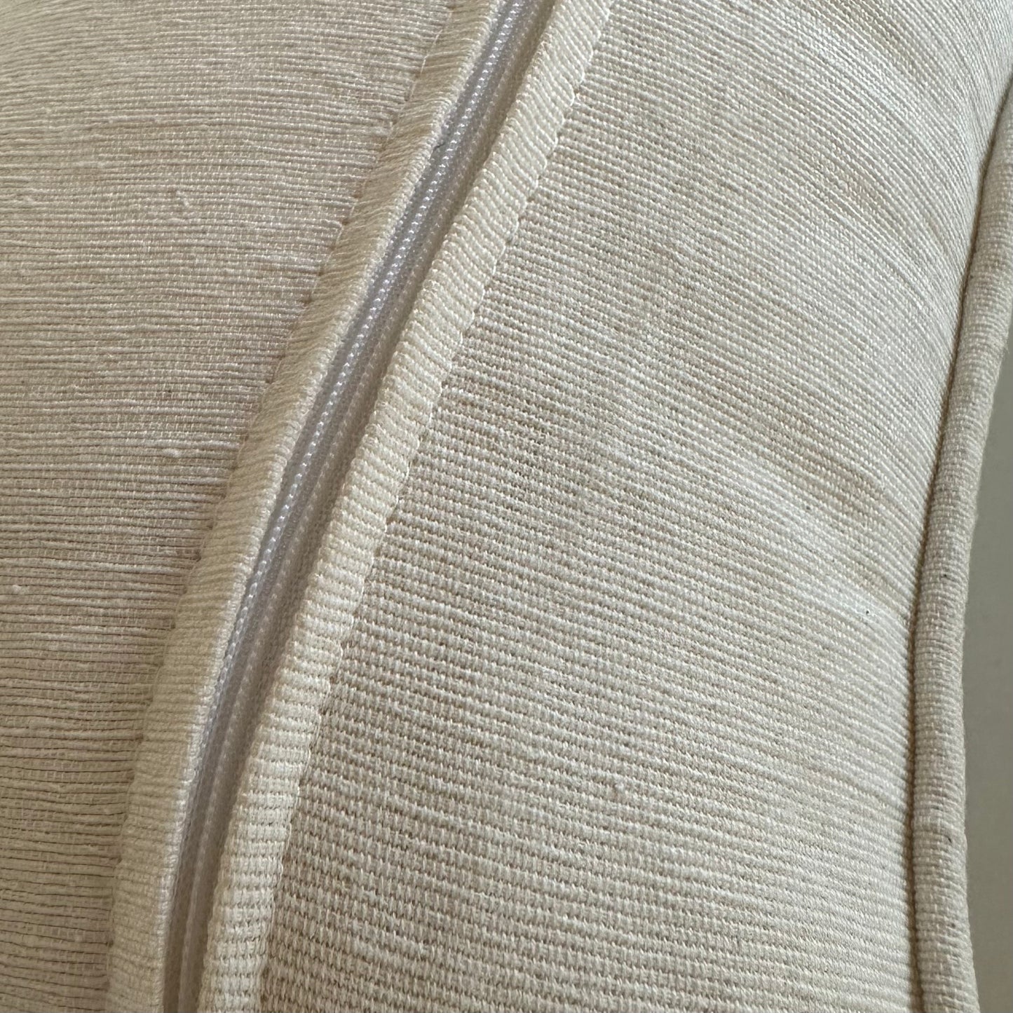 Cotton Double Palm Cushion Cover | IVORY | 50cm x 30cm