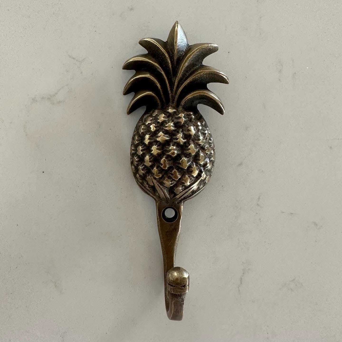 Classic Brass Wall Hook | Pineapple