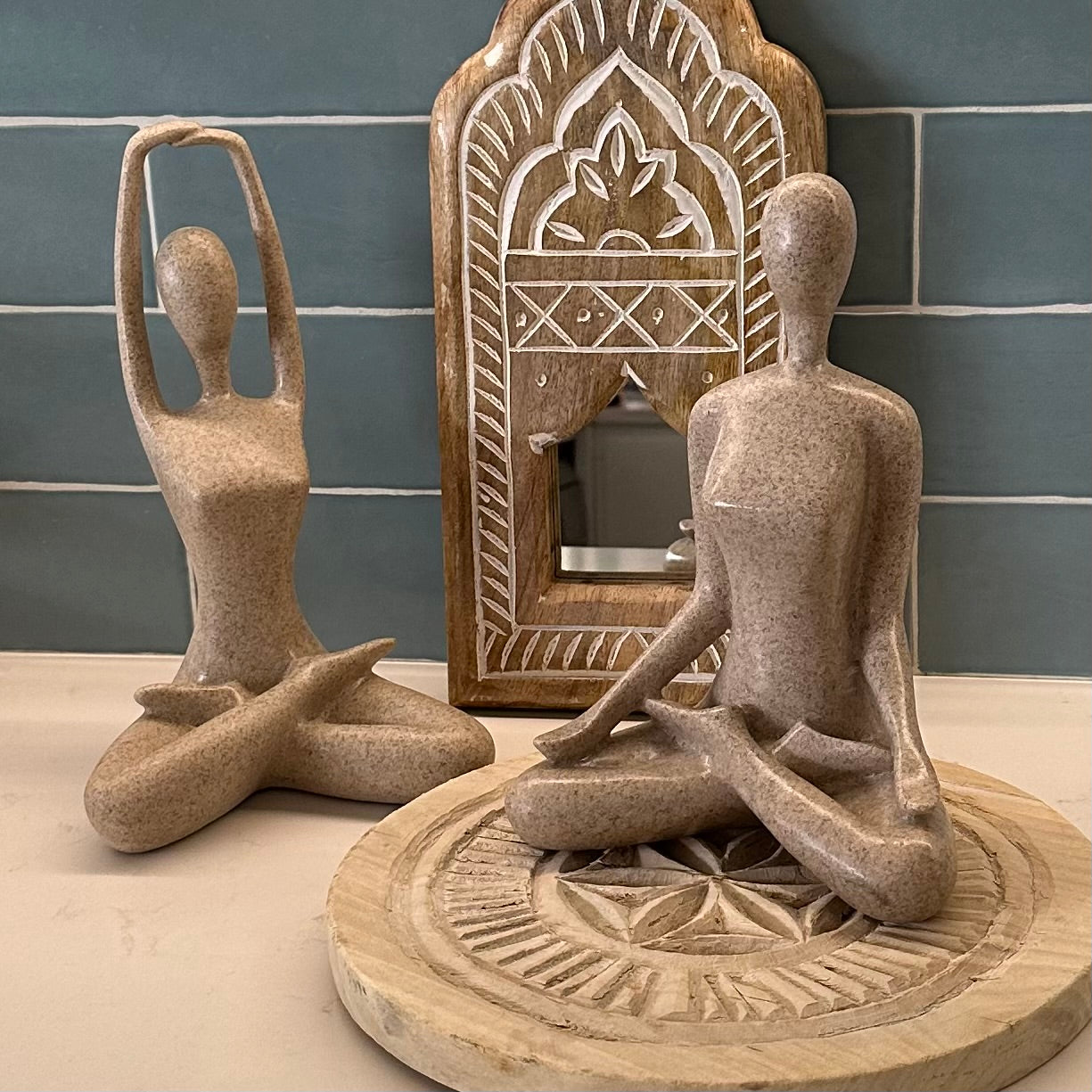 Yoga Pose Lady | Lotus | Sandstone