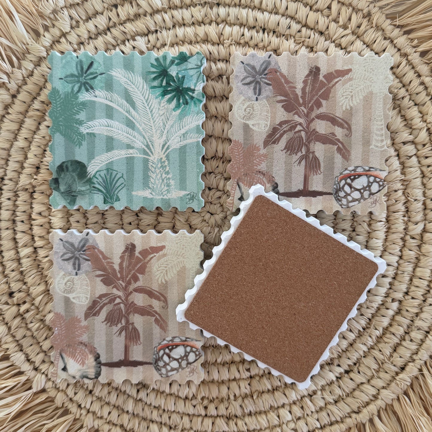 Drink Coasters | set of 4 | Tropical Vibes | NEW ARRIVAL