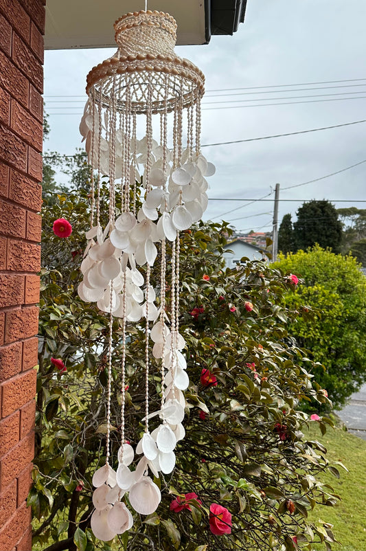 BoHo Shell Wind Chime Chandelier | Hanging | Large | ONLY 1 LEFT