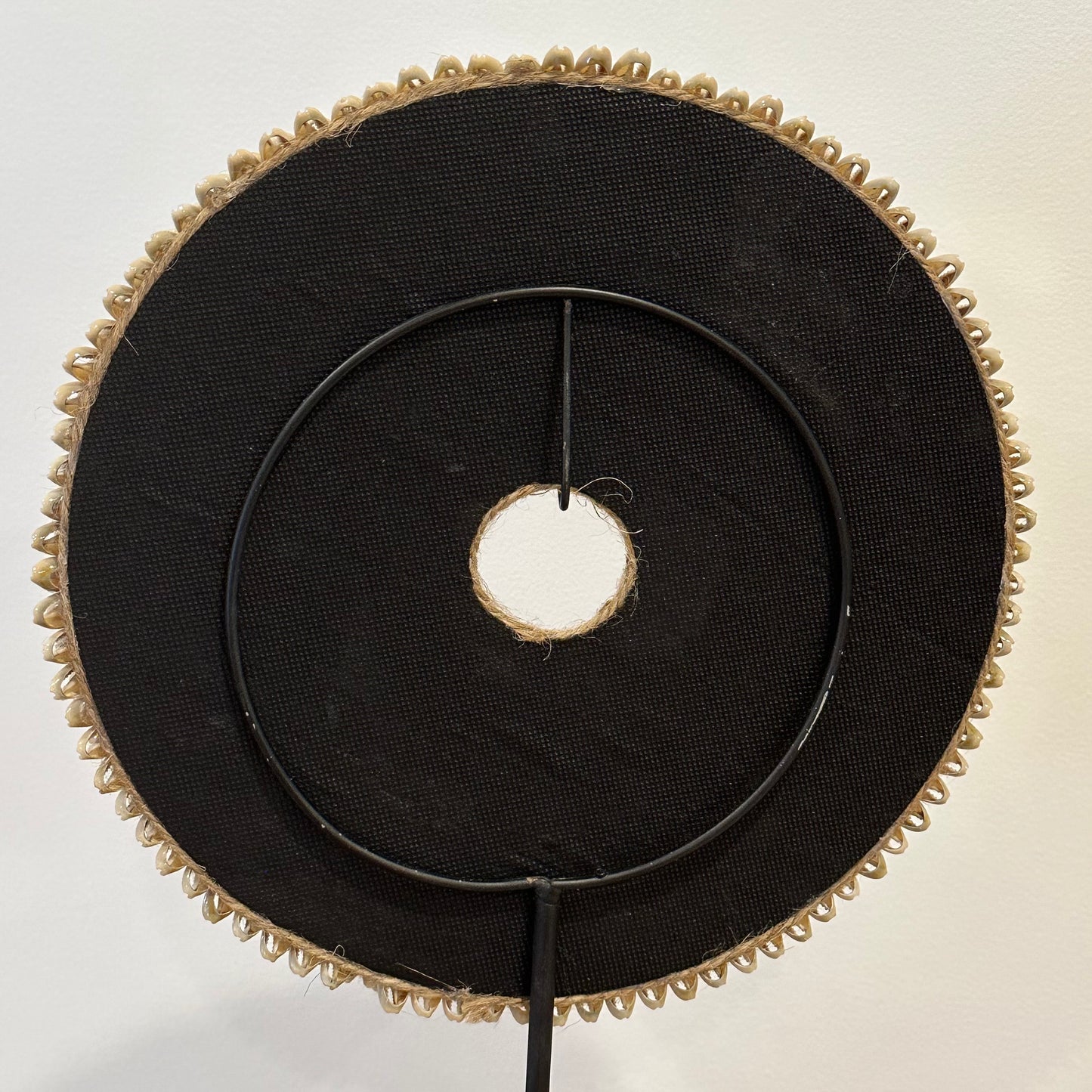 Maya Cowrie Shell + Beaded Wall Disco | w/- Stand | 1 AVAILABLE | NEW ARRIVAL