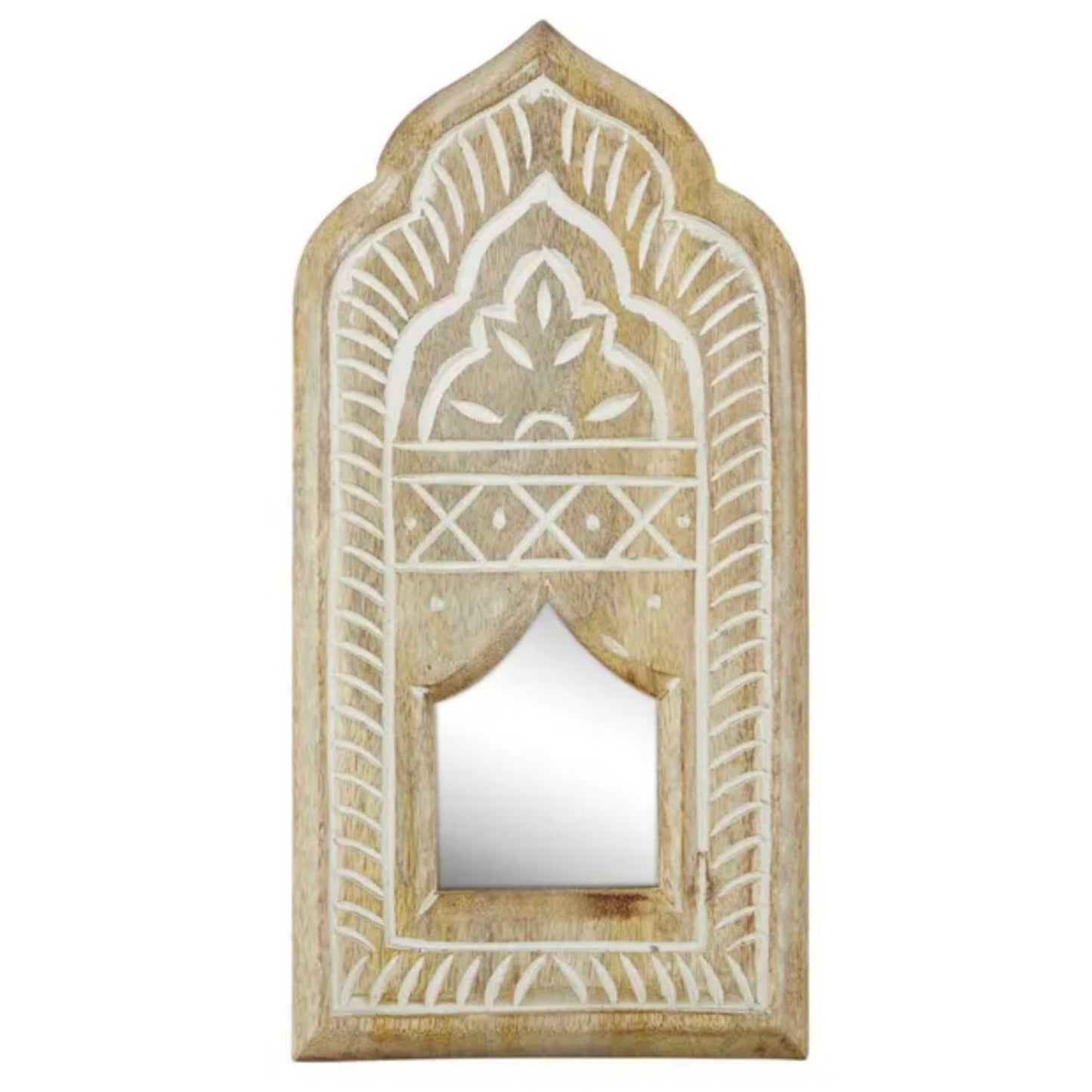 Kaz BoHo Mango Wood Mirror | 30cm