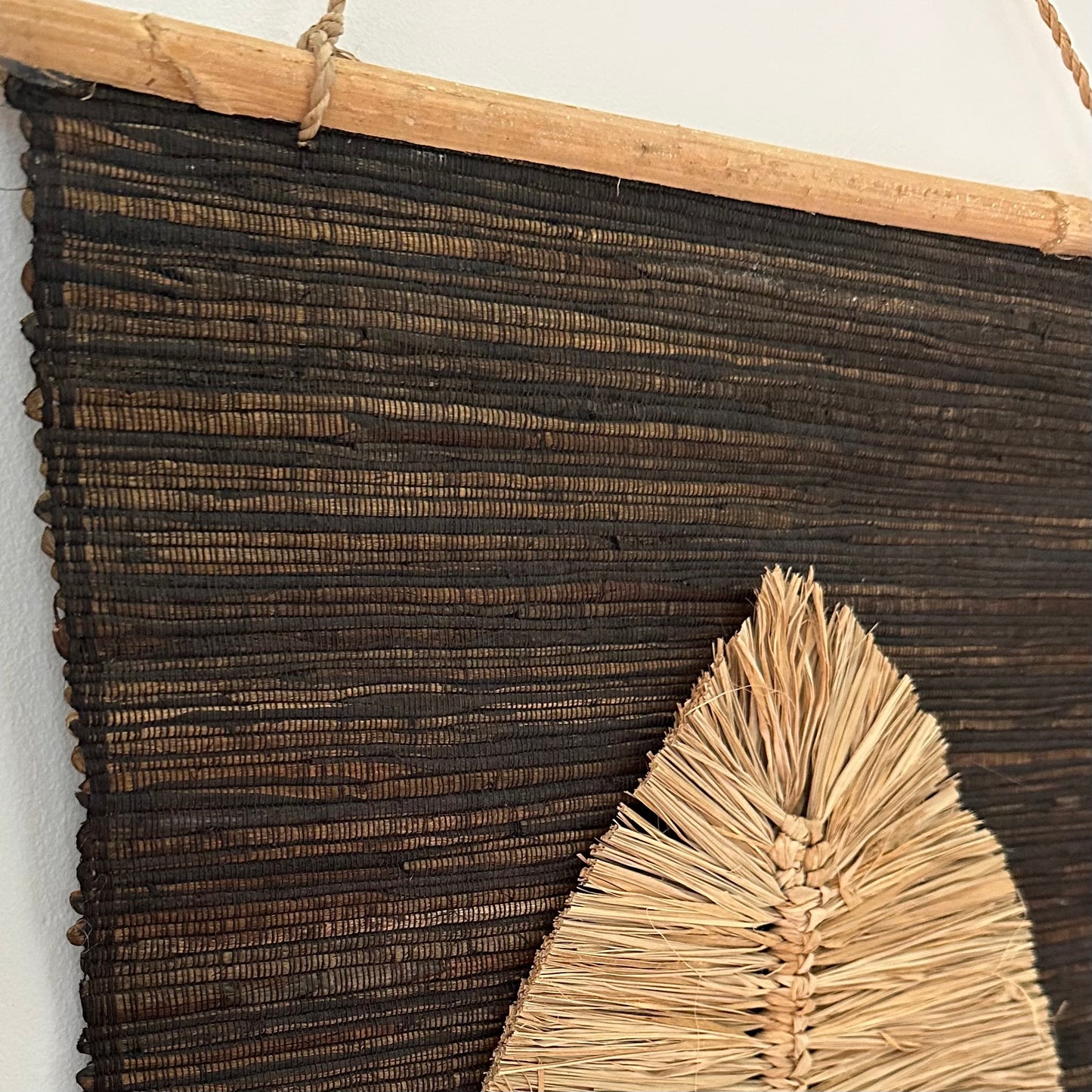 Boho Wall Hanging Decor Black | LEAF | RE STOCKED