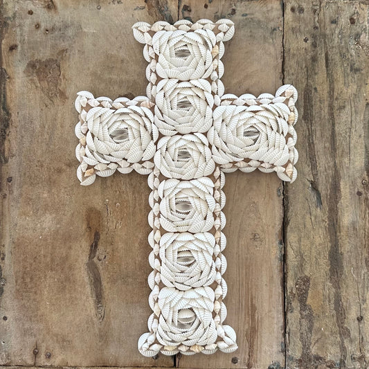 BoHo Shell Cross | Rose | Large