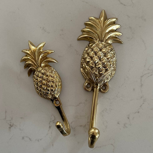 Classic Brass Wall Hook | Pineapple | GOLD