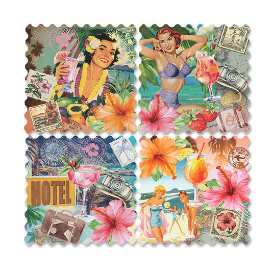 Drink Coasters | set of 4 | Vintage Hawaiian | NEW ARRIVAL