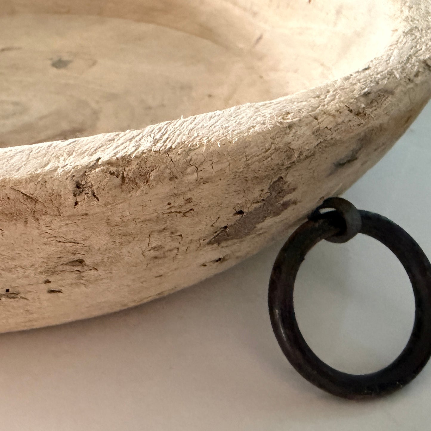 Raw Vintage Indian Parat Plate | Bleached | Style E