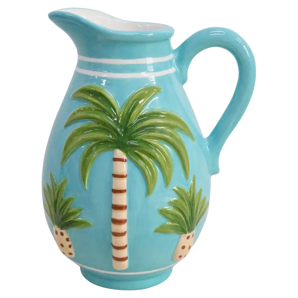 Palms Jug | turquoise blue