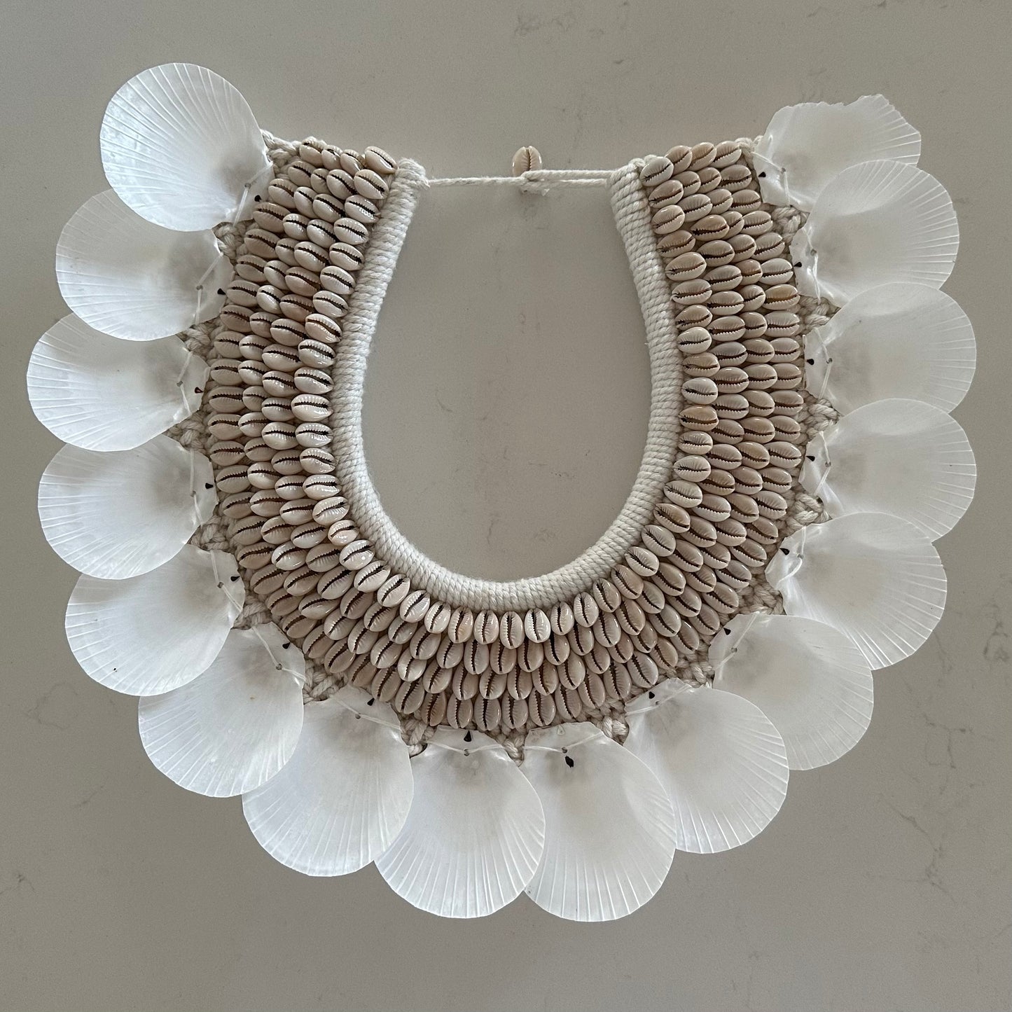 BoHo Papua Macrame Cowrie Shell | Hanging | SOLD