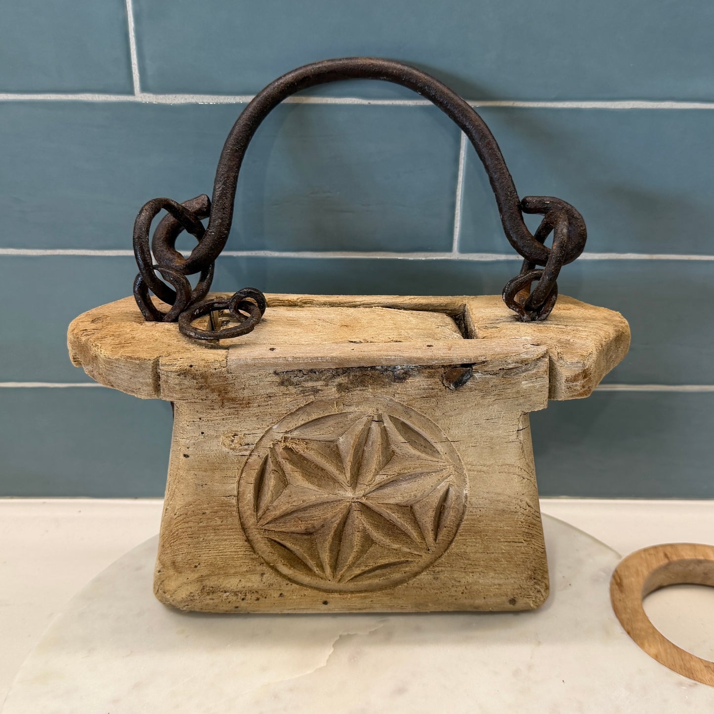 Raw Vintage Indian Oil Pot | #3