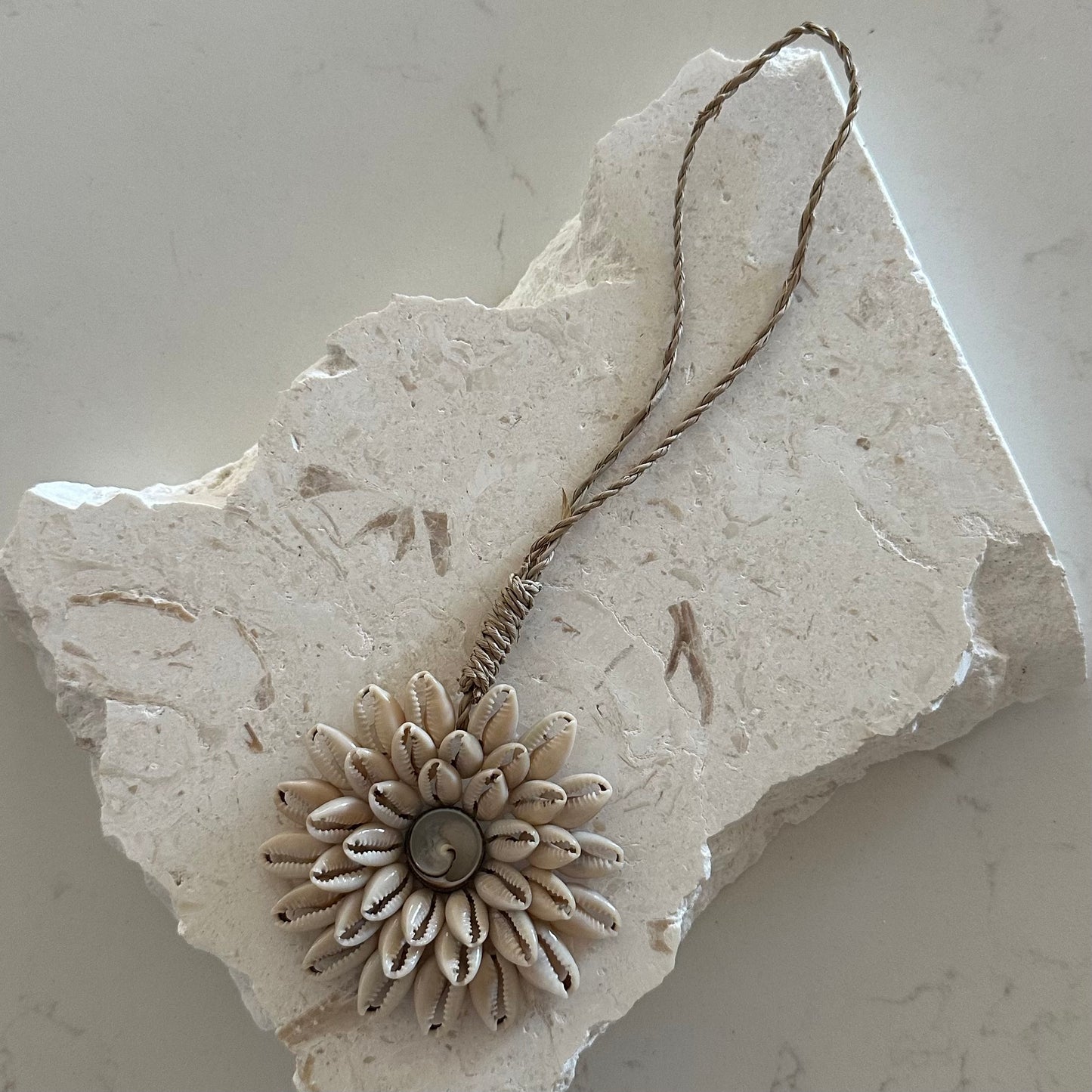 Daisy Shell Tassel | Curtain Tie Back | Cowrie Shell