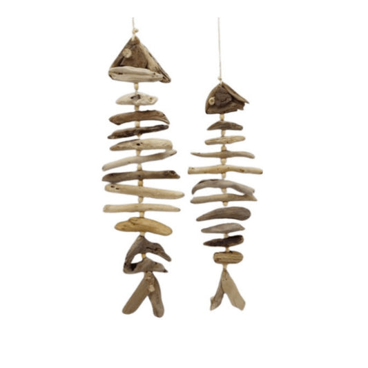 Coastal Driftwood Fish Garland | Hanging | Medium