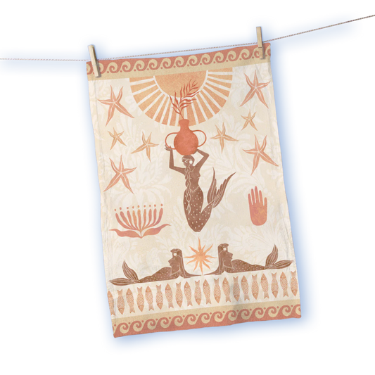 Tea Towel | Mermaid | Linen + Cotton