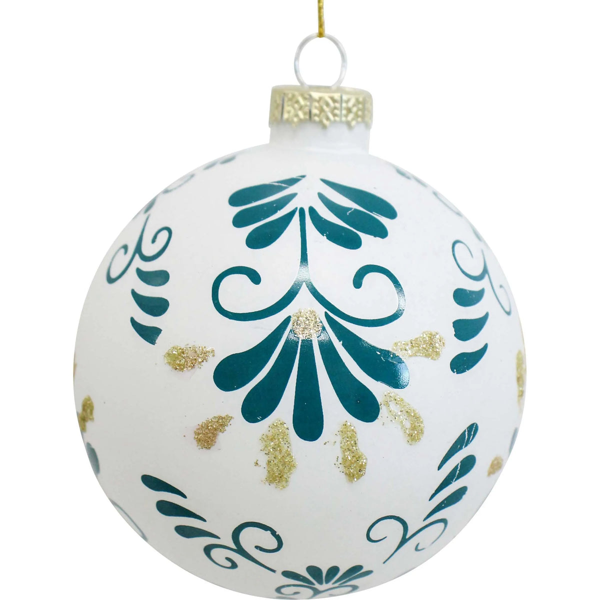 Coastal Glass Christmas Bauble Large | 8cm | New Arrival