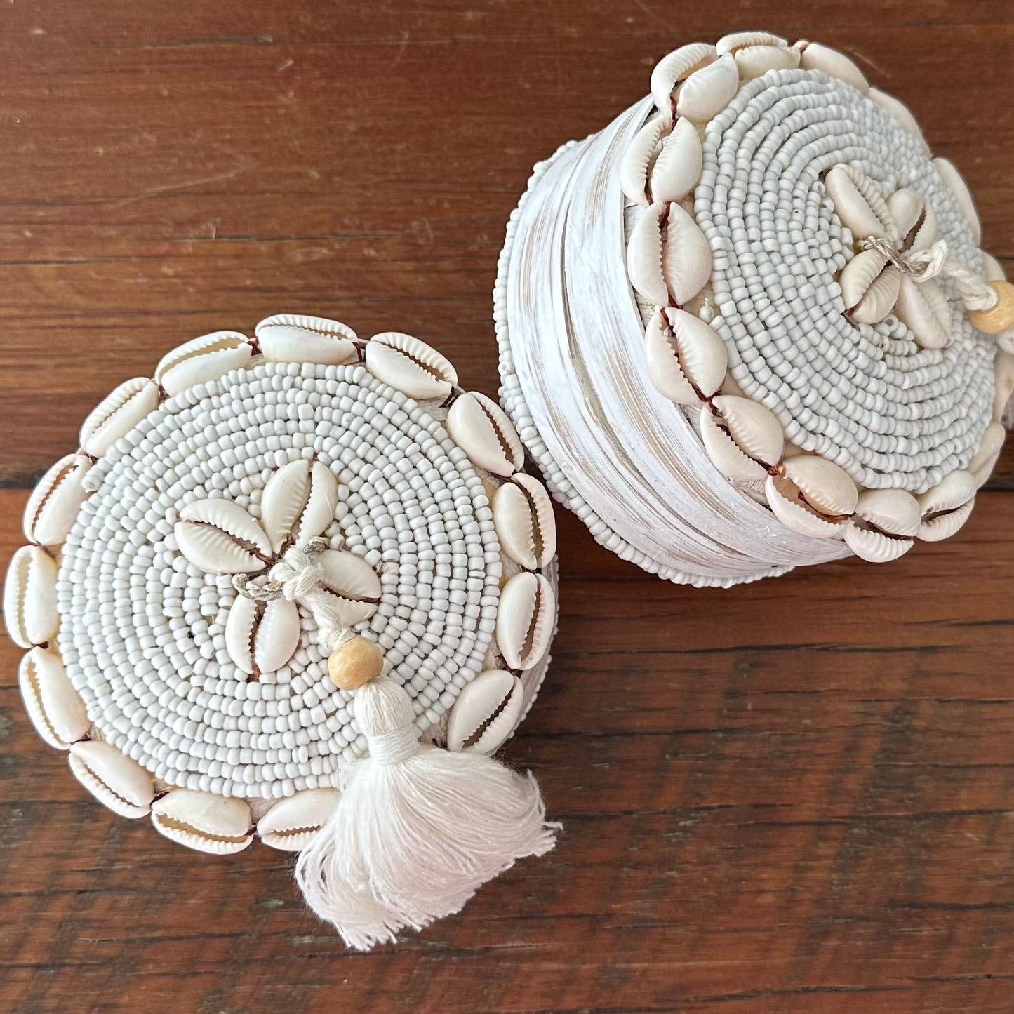 Balinese Gifting Box | Medium | Beaded | Cowrie