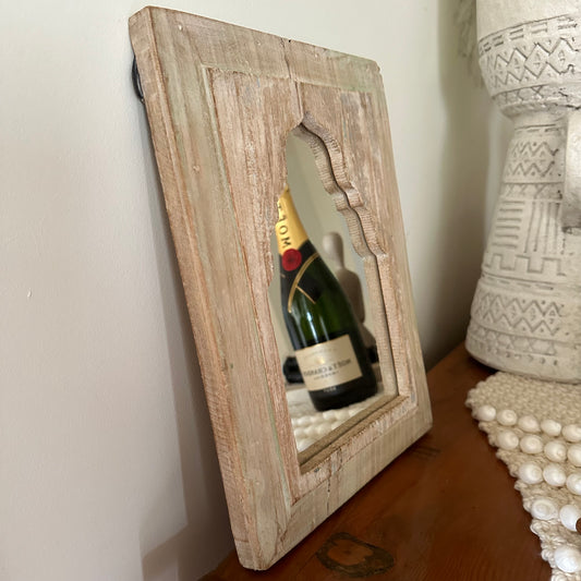 BoHo Vintage Indian Temple Mirror | Bleached | Large | SOLD OUT