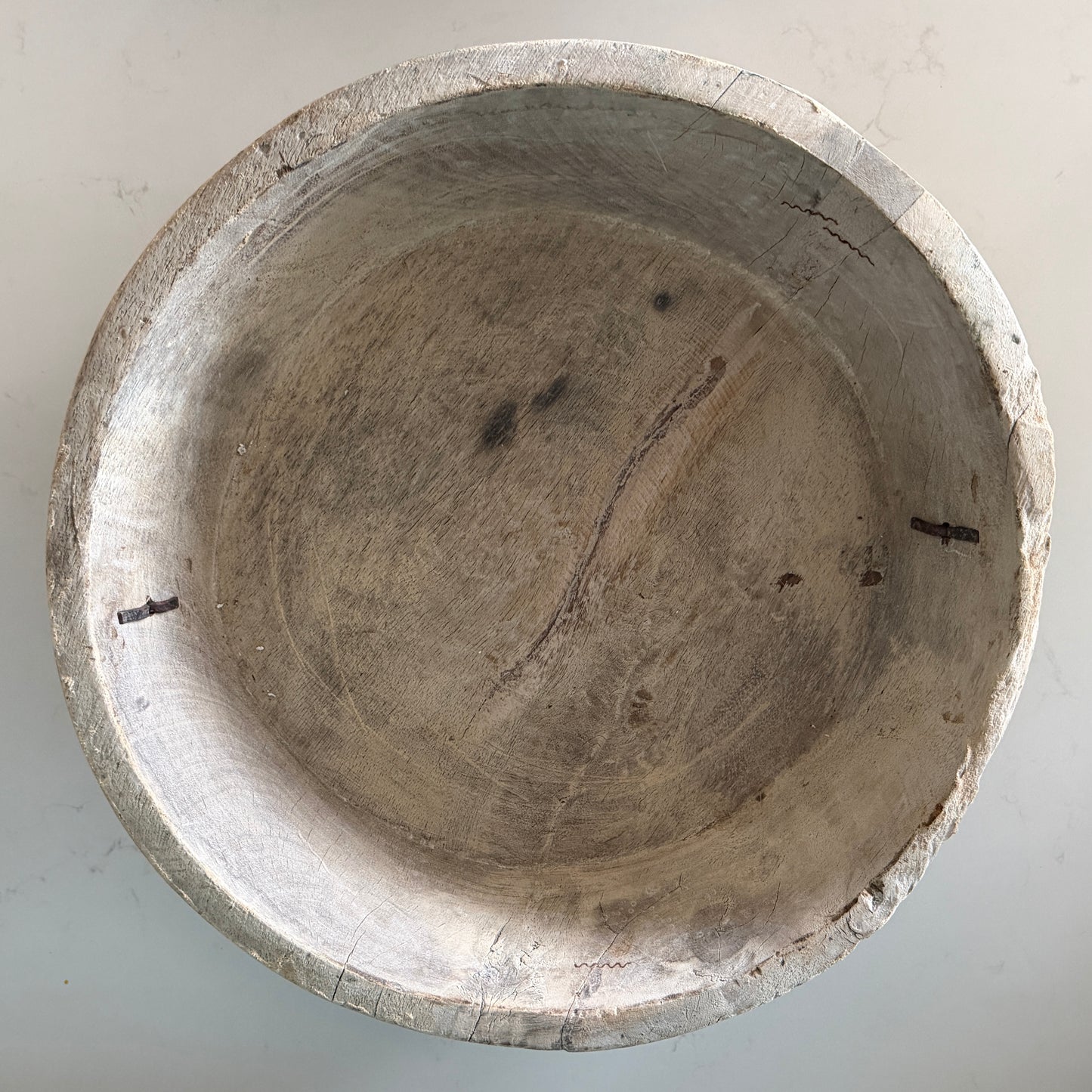 Raw Vintage Indian Parat Plate | Bleached | Style D