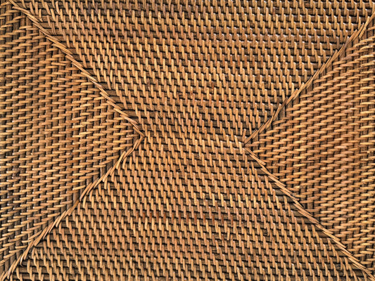 Natural Rattan Placemat X-Large | BROWN | NEW ARRIVAL