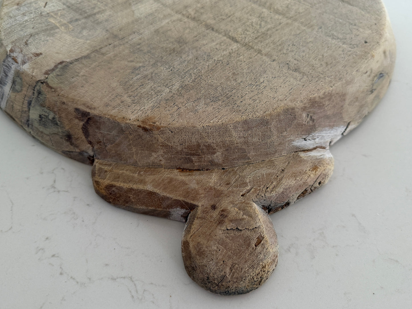 Raw Vintage Bleached Indian Parat Plate | Large | Style C