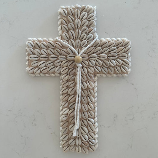 Shellie Wall Cross | Cowrie | Medium