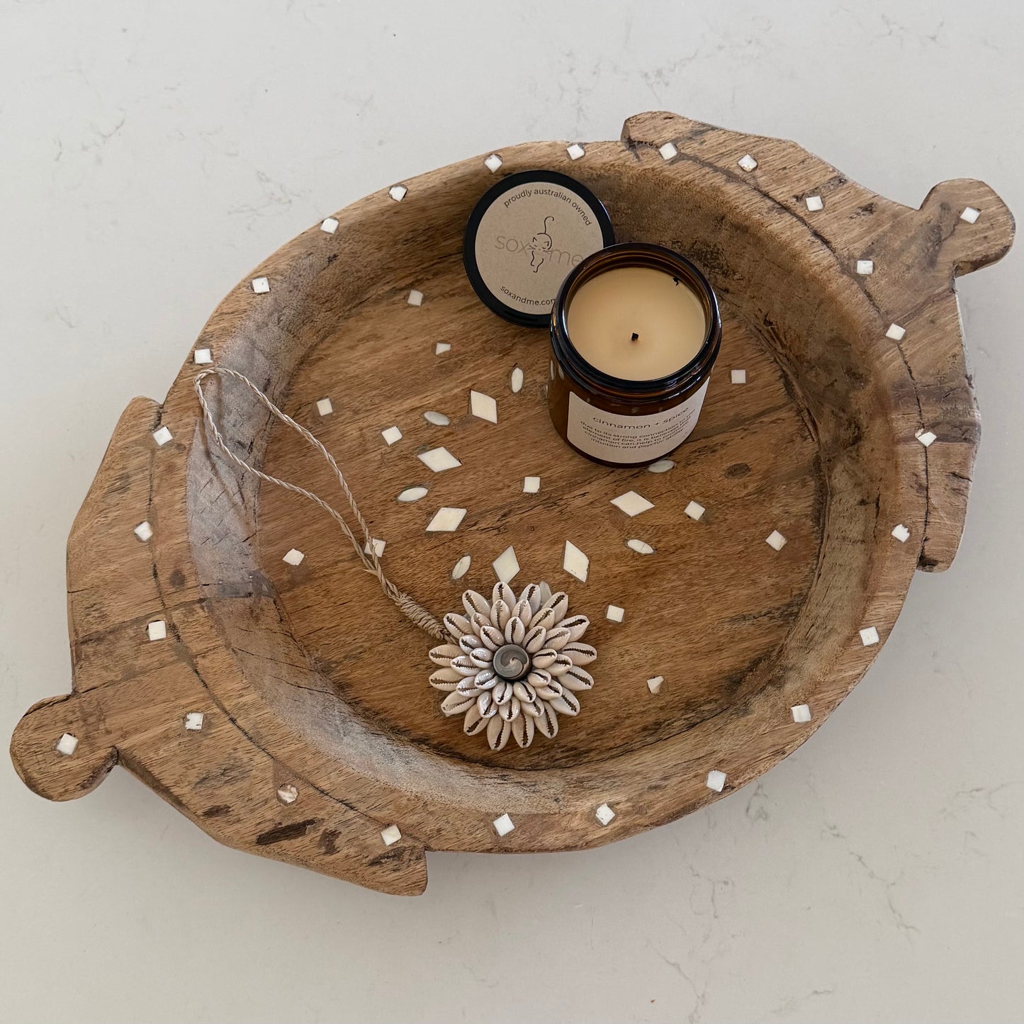 BoHo Detailed Vintage Chapati Plate | Inlay | ONLY 1 AVAILABLE