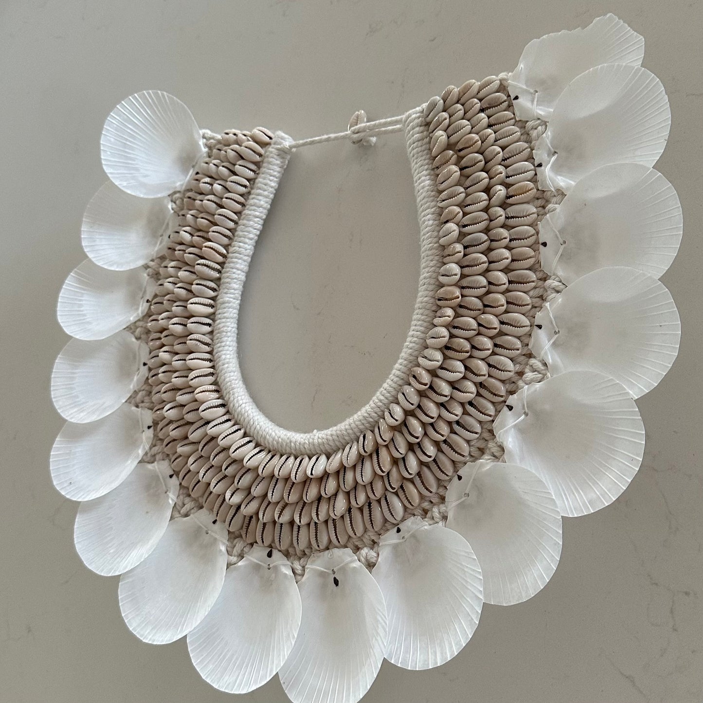 BoHo Papua Macrame Cowrie Shell | Hanging | SOLD