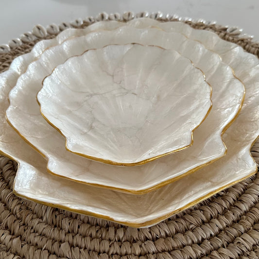 Capiz Clam Trinket Plate | 3 sizes