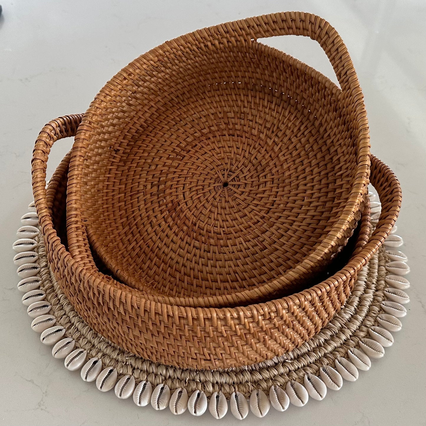 Hamptons Rattan Basket/Tray | 2 SIZES