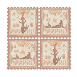 Drink Coasters | set of 4 | Mermaid | PRE ORDER