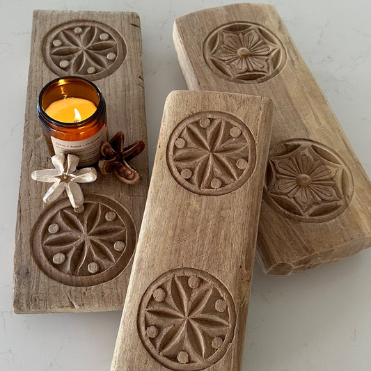 BoHo Indian Vintage Bajot Board | Carved | Style C | ONE OFF