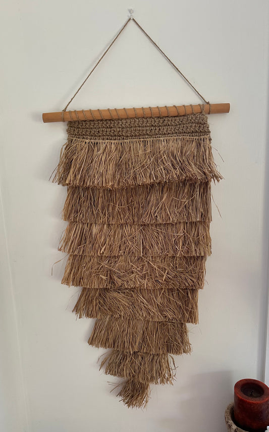 Ubud Natural Boho Wall Hanging | Fringe