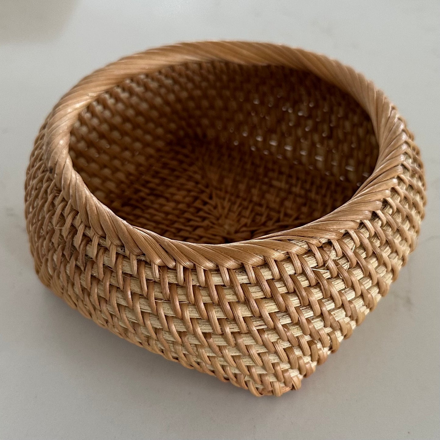 Hamptons Rattan Trinket/Storage Bowl