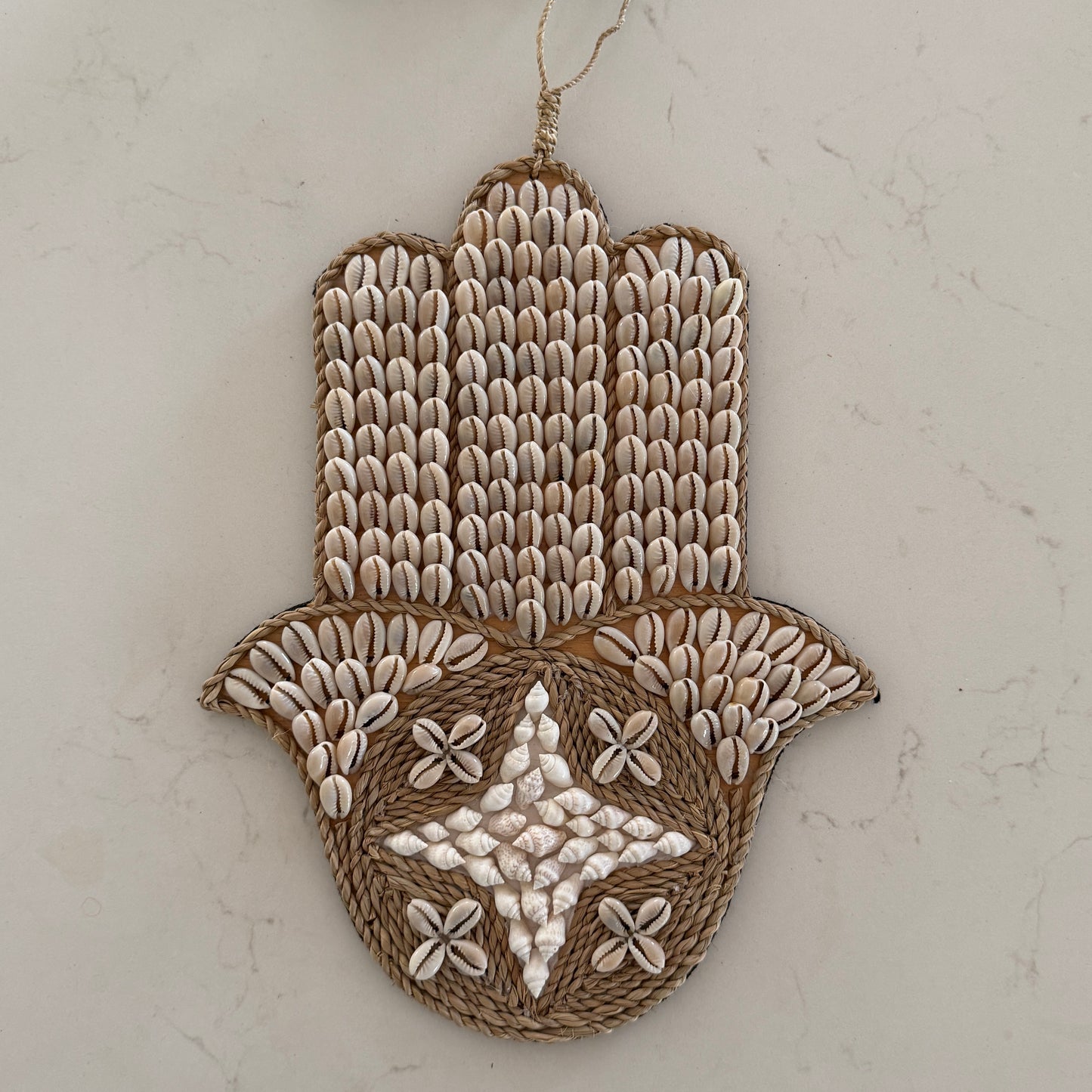 HAMSA Hand Wall Hanging - Cowrie