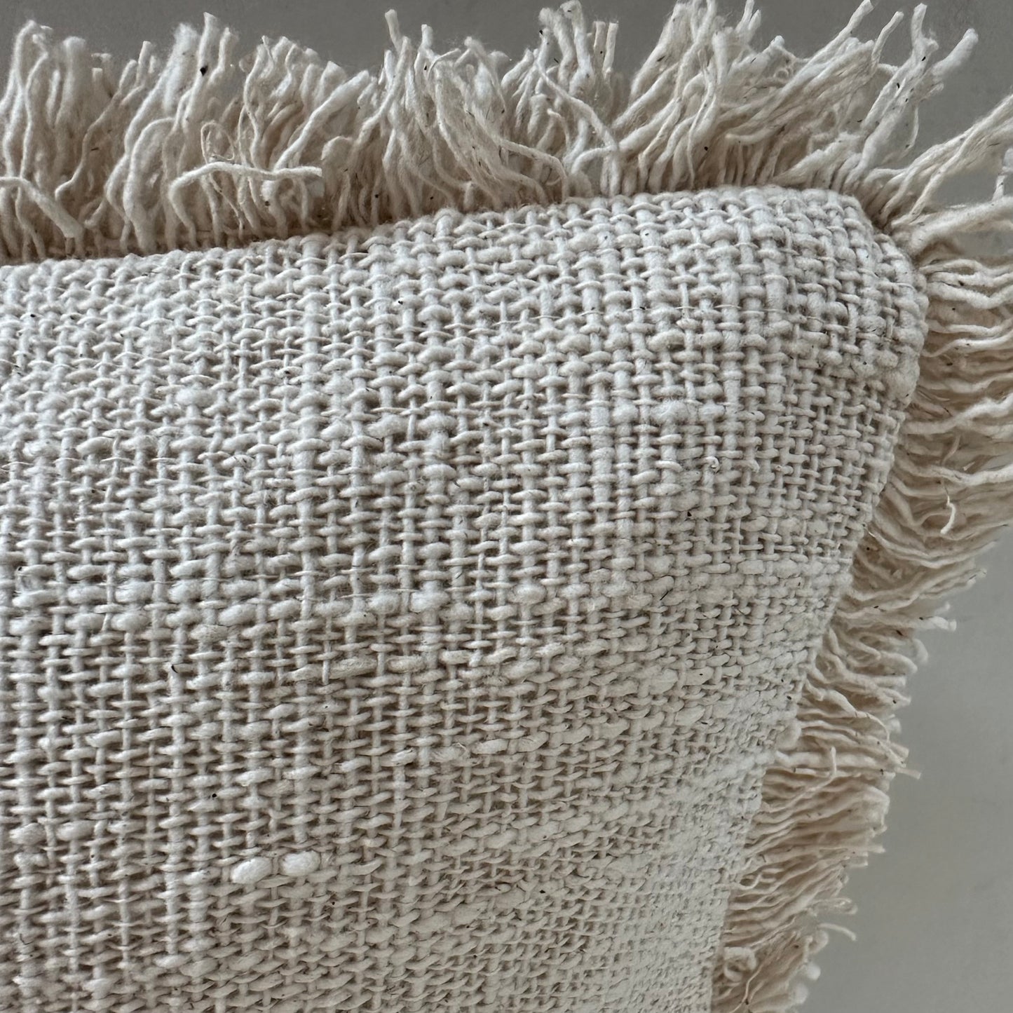 Santy Natural Soft Cotton Cushion Cover | FRINGE | 50x50cm | NEW ARRIVAL
