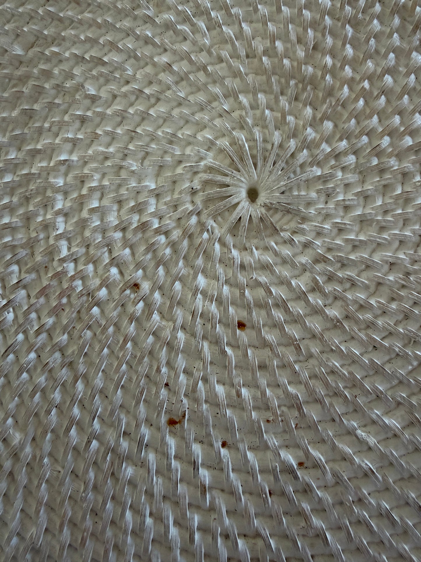 Rattan Cowrie Placemat | Whitewashed | SECOND