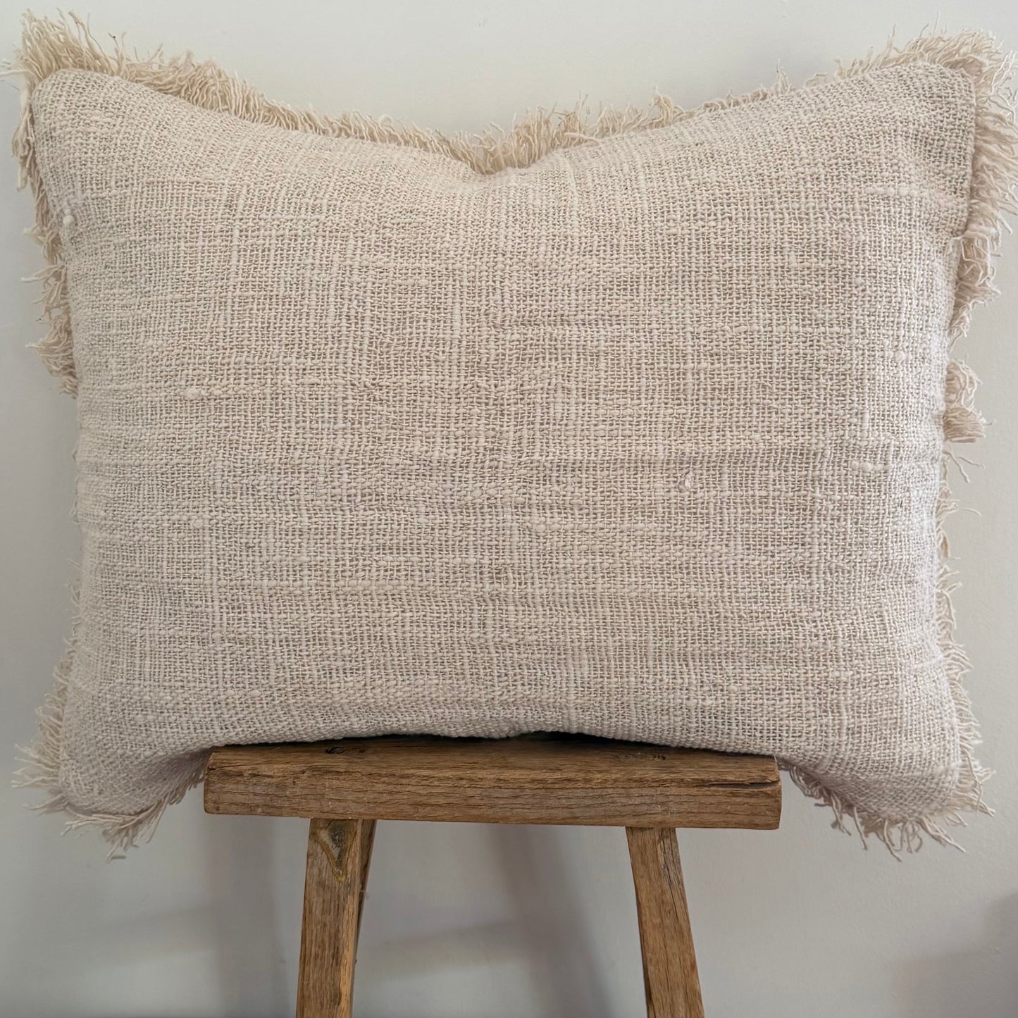 Santy Natural Soft Cotton Cushion Cover | FRINGE | 50x40cm | NEW ARRIVAL