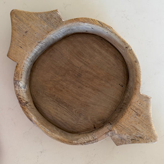 Raw Vintage Bleached Indian Parat Bowl/Plate | X Large | Style C | SOLD OUT