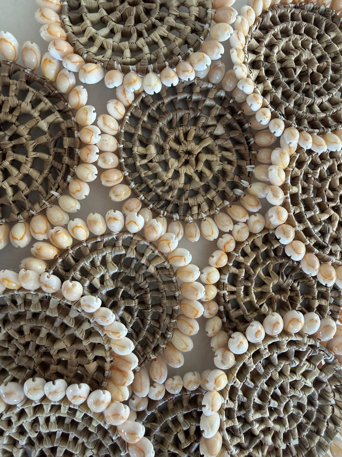 Shell Caoster Natural Raffia & Shell | Coaster – BoHo Dream Aus