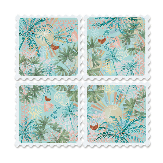 Drink Coasters | set of 4 | Sal De Mar | NEW ARRIVAL