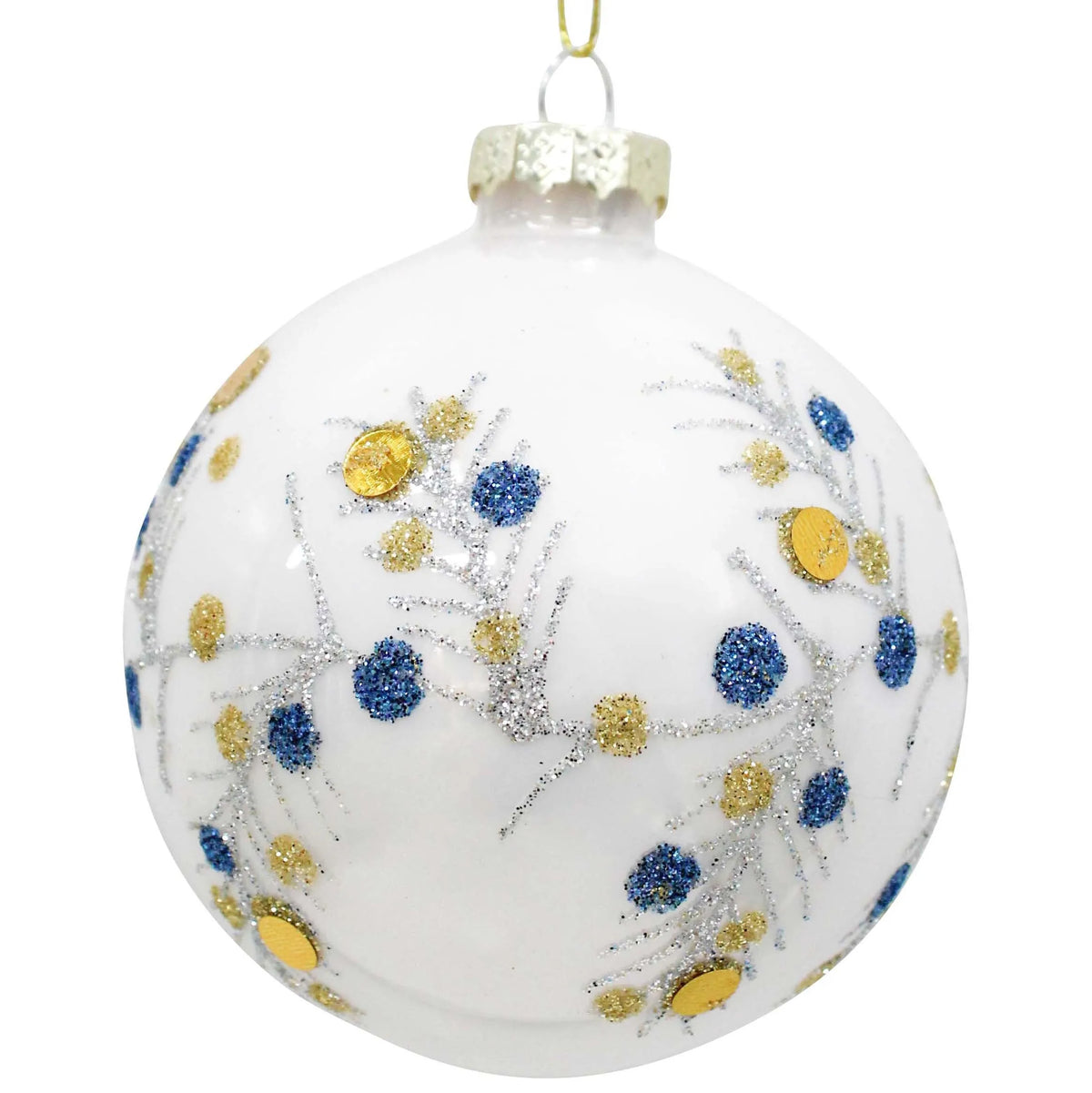 Coastal Glass Christmas Bauble Large | 8cm | New Arrival